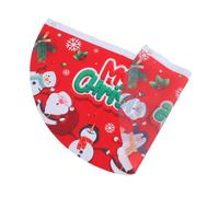 Toddmomy Fan-shaped Christmas Flag With Santa Claus And Snowman Polyester Winter Banner For Xmas Party Decoration Easy To Hang Indoor Outdoor