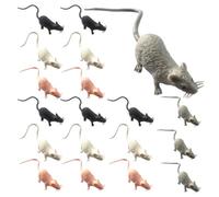 Toddmomy Fausse Souris Pièces Rat Miniature Bureau Mini Souris Figurines Dessin Animé Souris Statues Animal Gâteau Toppers Modèle Effrayant Spooky Prop Enfants Jeu Jouet