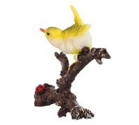 Toddmomy Figurine D'oiseau Miniature en Résine Jaune Imperméable, Statuette Décorative pour Aquarium et Jardin Féérique, Ornement de Bureau, Décoration Micro-Paysage Réaliste