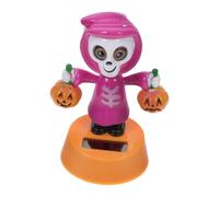 Toddmomy Figurine Squelette Solaire Dansante Halloween Décoration Automatique pour Tableau de Bord de Voiture Ornement Intérieur Original et Ambiance Festive
