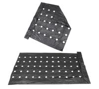 Toddmomy Film de Paillage Perforé PE 2Pcs Isolation Thermique pour Jardinage Couverture Agricole Solide Évaporation Eau Protection Culture
