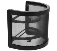 Toddmomy Filtre Anti-Pop de U pour Micro - Grosse Taille Noire en Maille Métallique - Protection Anti-Vent pour Microphone D’Enregistrement Vocal Streaming et Podcast Professionnel