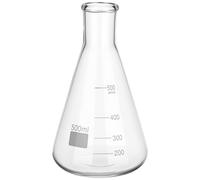 Toddmomy Fiole Erlenmeyer en verre transparent 500ml pour recherches et éducation, sécurisée et facile à nettoyer pour expériences chimiques en laboratoire