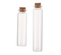 Toddmomy Flacons en Verre avec Couvercle en Bois, Bouteilles pour Moustaches de Chat et Poils d'animaux, Lot de 2, Utilisation Pratique pour Souvenirs et commémorations d'animaux