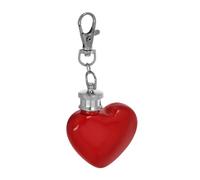 Toddmomy Flasque Mini Acier Inoxydable Forme de Cœur Flasque Portable pour Camping et Voyage Pratique Tant que Porte Clés pour Moments