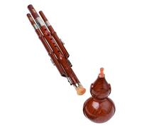 Toddmomy Flûte Chinoise Hulusi en Bakélite à Cucurbitacées, Instrument Traditionnel Chinois Bémol, Flûte Ethnique pour Débutants, Étudiants et Amateurs, Pratique pour Apprentissage
