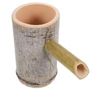 Toddmomy Fontaine à Eau en Bambou pour Aquarium Et Décoration De Jardin 15 Cm De Hauteur 7-9 Cm De Diamètre Multifonctionnelle Relaxante Design Naturel