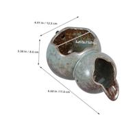 Toddmomy Fontaine Céramique avec Cascade à Recirculation Jarre Terre Cuite pour Décoration Intérieure et Extérieure pour Patios Bureaux et