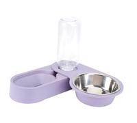 Toddmomy Fournitures pour Animaux De Compagnie Bol Dalimentation Automatique pour Chat Et Chien Bol À Eau en Acier Inoxydable Et Plastique Facile À Nettoyer