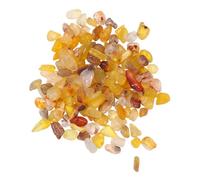 Toddmomy Galets D'agate Jaune Naturelle 200 G pour Décoration D'aquarium Composition Allée De Jardin