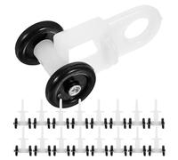 Toddmomy Galets de Rail de Rideau Silencieux Technologie Nano Bille, Structure Mini Roue Compacte Lot de 50 en Plastique pour Rideaux et Voilages en Bureaux ou Restaurants