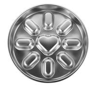 Toddmomy Gamelle Anti-glouton pour Chien Petit en Acier Inoxydable Rond 1 Pièce Plaque à Lécher, Mangeoire Lente Antidérapante pour Chiots et Chats, Alimentation Saine et Repas Quotidiens