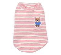 Toddmomy Gilet Rayé sans Manches pour Petit Chien en Coton Côtelé Respirant, Taille S, Vêtements de Garçon et Fille pour Chien, pour Promenades et Détente Intérieure
