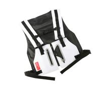 Toddmomy Gilet Réfléchissant de Cyclisme pour Hommes, Blanc, Réglable | Sangles Réfléchissantes, Tissu Imperméable, Visibilité Élevée, Usage Vélo et Camping, Coupe Ajustable