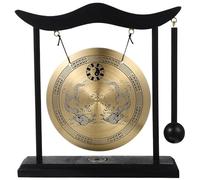 Toddmomy Gong en Cuivre Vintage Style Rétro Chic avec Maillet, Décoration de Bureau Raffinée Accessoire pour Salon ou Espace de Contemplation