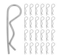 Toddmomy Goupilles Fendues R en Acier Inoxydable M2x50 Mm - Jeu de 100 Clips de Goupille D'attelage à Ressort pour Remorque, Tracteur, Tondeuse à Gazon et Usage Industriel, Résistance