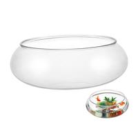 Toddmomy Grand bocal à poissons rouges en plastique transparent - Grand pot à poisson rond pour fleur de lotus - Bol de nénuphars - Pot de fleurs pour plantes succulentes - Pour fête de mariage