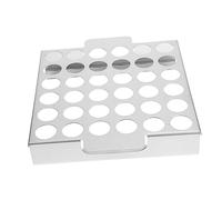 Toddmomy Grille De Gril à Jalapeño en Acier Inoxydable 36 Trous pour Barbecue Extérieur Camping Jardin Cuisson Piquante Robuste Argentée