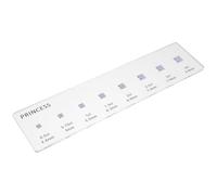 Toddmomy Guide des Tailles de Bagues en Acrylique Portable Tableau Comparatif de Diamants Carrés pour Visualisation Précise en Showroom et Navigation en Ligne