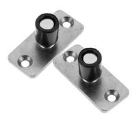 Toddmomy Guides de Sol Lot de 2 Double Roulement Butée de Guidage Inférieure en Acier Inoxydable Résistance à L'usure Bruit pour Portes Coulissantes de Grange