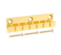 Toddmomy Guitar Bridge Metal Fixed Hardtail Saddle Top Load String-mount Bridge For Electric Guitar Compatible Parts