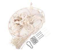 Toddmomy Hamac pour Chat Tissé Main Style Lit Suspendu pour Petits Animaux avec Crochet INOX Coussin et Confortable et Respirant pour Intérieur