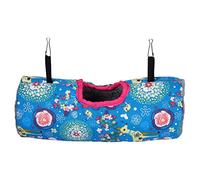 Toddmomy Hamac Suspendu Tunnel Douillet pour Chinchilla et Hamster Accessoires de Couchage Confortables avec Clips pour Cage Aménagement Securisant et pour Petits Animaux