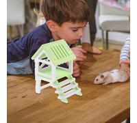 Toddmomy Hamster PVC Vert Nid Tour Observation et Cachette Multifonction pour Petits Rongeurs Cage Adaptée pour Hamsters Cochons et Autres Animaux