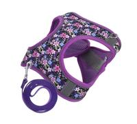 Toddmomy Harnais pour Chien et Chat Ajustable et Respirant avec Laisse Gilet Confortable pour Petits Chiens et Kit de Promenade Sécurisé et Polyvalent