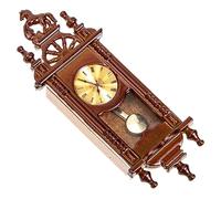 Toddmomy Horloge Miniature Vintage Romaine Suspendue Accessoire Décoratif pour Maison de Poupée Miniature Compact et Multifonction Cadeau Unique