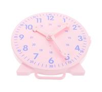Toddmomy Horloge Pédagogique pour Garçon Fille Apprentissage Classe Outil de Gestion pour Maternelle et Éducation Précoce Design Attrayant Rose