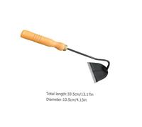 Toddmomy Houe Portative De Jardin Fer Outil De Binage Charrue à Main Petite Houe Acier pour Désherbage