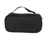 Toddmomy Housse de Rangement Portable Multifonction Oxford Noir Pochette Antichoc pour Câbles Écouteurs et Brosse à Dents Léger et Compact pour Voyage et Usage Quotidien