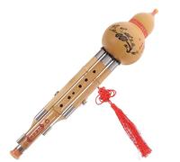 Toddmomy Hulusi Facile à Apprendre Plusieurs styles en de Bambou Naturel Deux Piston, Instrument de Musique Ethnique Élégant pour Débutants et Amateurs de Musique Plusieurs styles