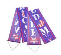 Toddmomy Independence Day Porch Sign Decoration Patriotic Banner Reusable For Memorial And Fourth Of July Parties
