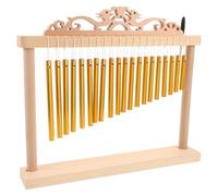 Toddmomy Instrument de Percussion à Cloches à 20 Notes en Bois et Métal avec Maillet, Compact et Polyvalent, Maison Salle de Classe
