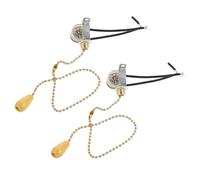 Toddmomy Interrupteur à Tirette 2 Pièces 30 CM pour Ventilateur de Plafond et Éclairage Mural, Accessoires Manuels Conformes aux Normes de Sécurité pour Maison et Salle d'Exposition