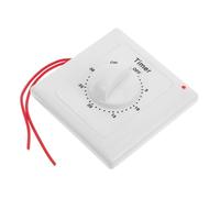 Toddmomy Interrupteur Minuterie Mural Mécanique avec Bouton pour Éclairage Intérieur et Prises Électriques Contrôle Pratique du pour Cuisine et Appareils Électroménagers
