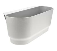 Toddmomy Jardinière de Balustrade Suspendue Pot de Fleurs Résistant en Plastique Blanc Facile à Accrocher la Clôture pour Plantes pour Balcon et Jardin