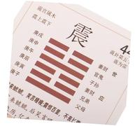 Toddmomy Jeu de Cartes Hexagrammes de Divination Chinois Ancien avec Guide Explicatif Charme Feng Shui Outil Éducatif et Décoratif pour et de Culture Chinoise