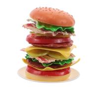 Toddmomy Jeu de Construction Hamburger Empilable Coloré pour Garçon Fille Éducatif Interactif Déquilibre Motricité pour Jeux de Société et Activités Ludiques