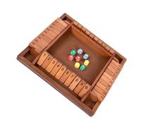 Toddmomy Jeu de Dés Numérique Interactif Double Face de Rassemblement pour Soirée Adulte Jeu de Boisson Shut The Box Convivial