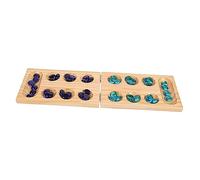 Toddmomy Jeu de Plateau Mancala Pliable en Bois pour Garçon et Filles Jouet de en Famille 1 Ensemble