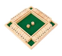 Toddmomy Jeu de Société Bois avec Dés et Chiffres Jeu Créatif Interactif pour Adultes et Garçon Fille Bois pour Entraînement Mental et Coordination pour Soirées et Fêtes
