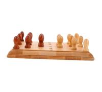 Toddmomy Jeu Déchecs Éducatif Bambou Naturel Mini Portable pour Garçon Fille et Adultes de Société Développement Cognitif et