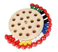 Toddmomy Jeu d'Échecs Mémoire en Bois pour Garçon et Filles Jouet Éducatif Créatif Développement Cognitif et Interactif Activité de Mémoire 1 Jeu