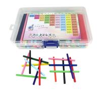 Toddmomy Jeux Addition Réglettes De Comptage Colorées pour Maternelle Tiges De Comptage Éducatives pour Garçon Fille Jouets Mathématiques