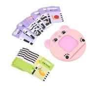 Toddmomy Jouet d'apprentissage Éducatif Interactif en PVC pour Tout-Petit, Forme Animal Cartoon, Jeu De Rôle Narratif, Développement du Langage Et Communication, Usage Préscolaire Cartes