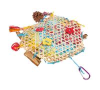 Toddmomy Jouet déchirant pour Perroquet Oiseau Suspendu Jouet en Papier Oiseau Jouet de Dentition Perroquet Jouet Oiseau en Papier Perroquet Cage Oiseau Jouet Tissage de Bambou