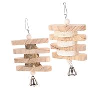 Toddmomy Jouet en Bois pour Perroquets Corde À Mordre pour Animaux De Compagnie pour Broyer Les Dents des Oiseaux